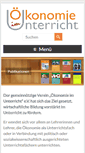 Mobile Screenshot of oekonomie-im-unterricht.de