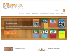 Tablet Screenshot of oekonomie-im-unterricht.de